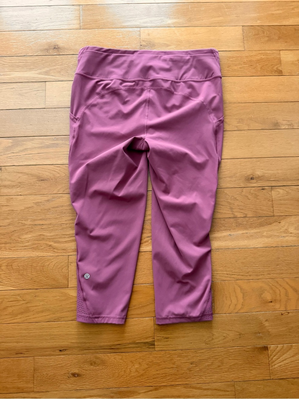 Lululemon Ready To Race Moss Rose Pink 21” Crop Leggings Size 12 - Picture 5 of 15